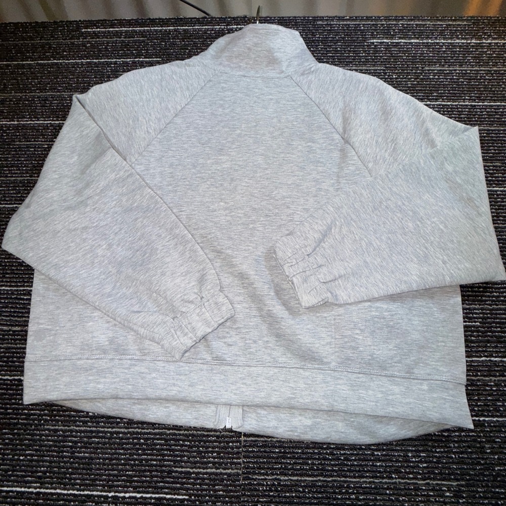 All In Motion Airy Sleek Full Zip Jacket Women 1X NWT Heathered Gray Activewear - Picture 6 of 8